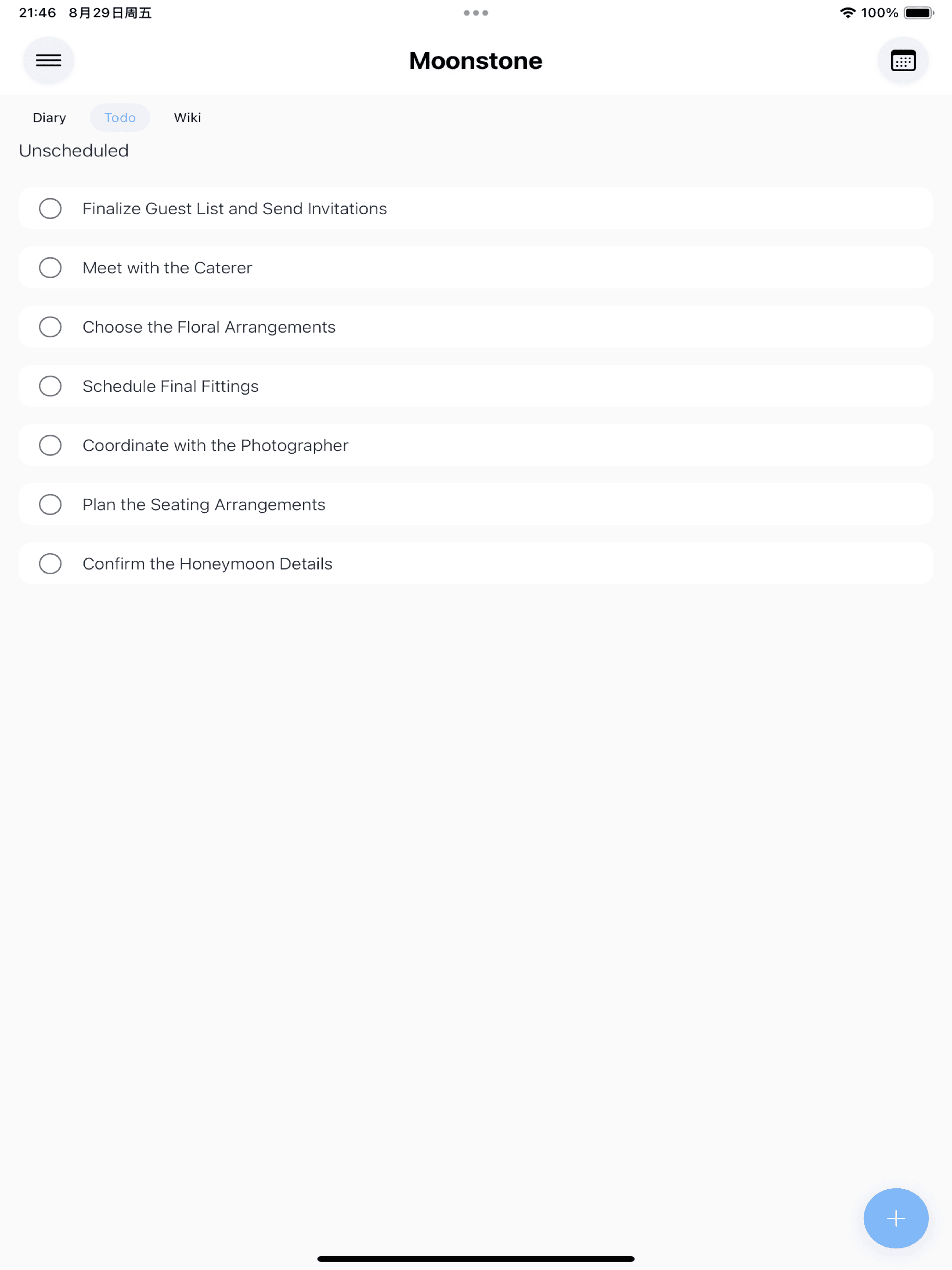 Moonstone App Screenshot 3