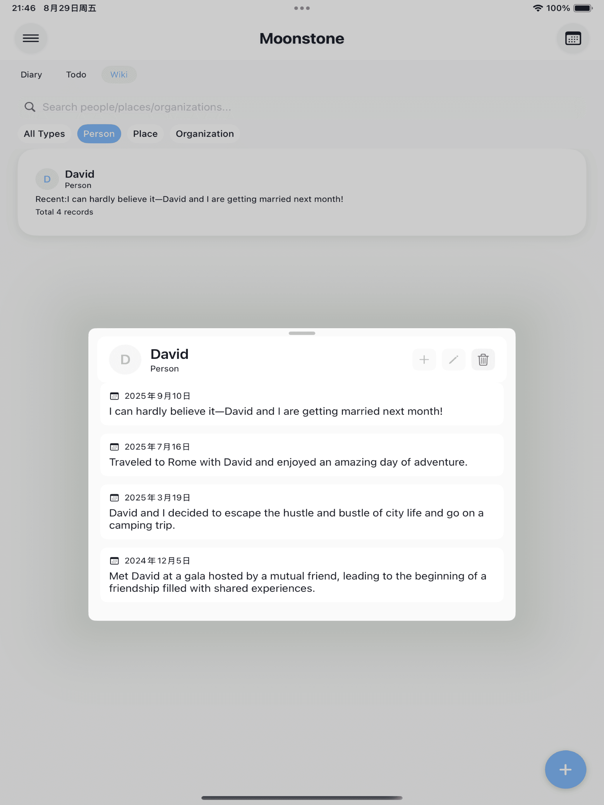 Moonstone App Screenshot 4