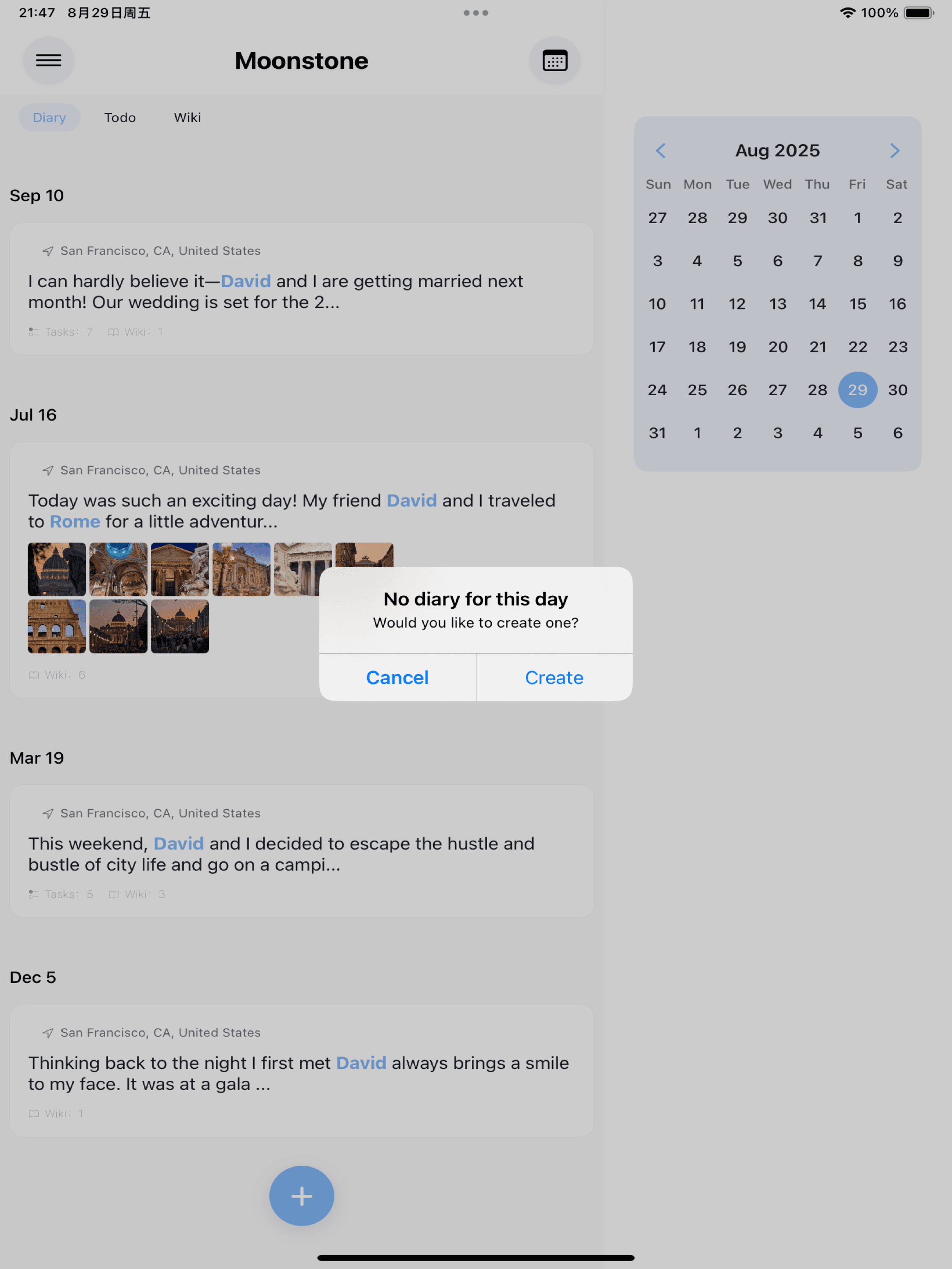 Moonstone App Screenshot 5