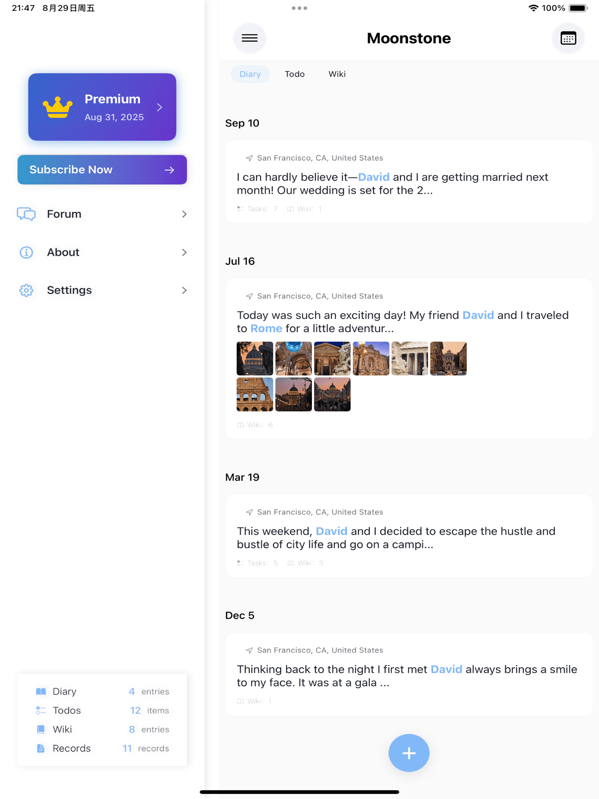 Moonstone App Screenshot 6