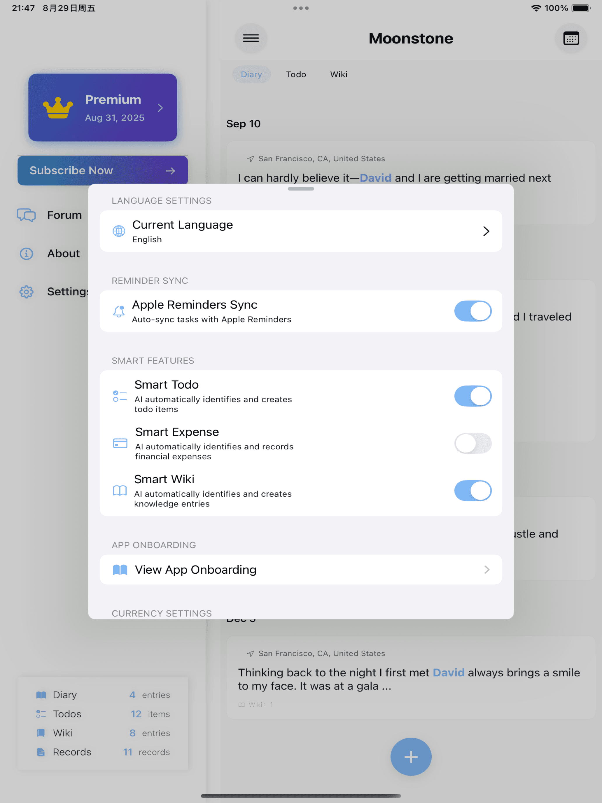 Moonstone App Screenshot 7